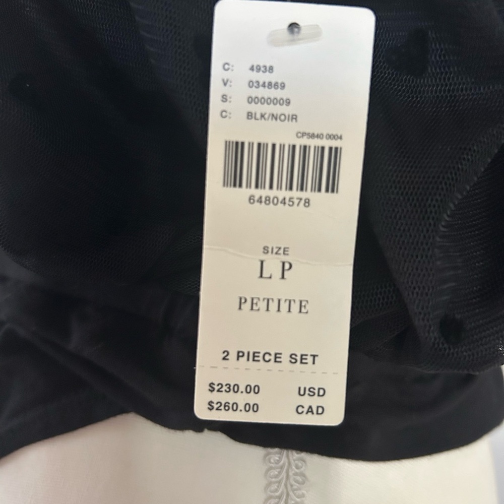 Anthropologie Black Sheer Halter Neck Bodysuit With Hearts Size LP - Picture 8 of 12